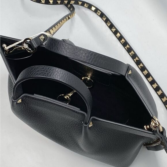 Valentino Garavani Rockstud Small East-West Leather Tote Bag - Picture 8 of 12